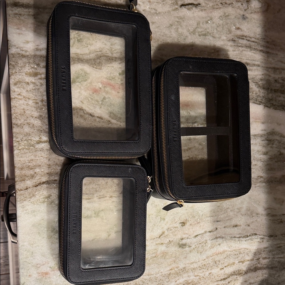 Truffle Black Makeup Organizer Set